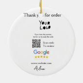 QR-Code der Website des Google-Reviews Keramik Ornament (Hinten)
