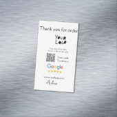 QR-Code der Website des Google-Reviews Magnetische Visitenkarte (Beispiel)