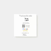 QR-Code der Website des Google-Reviews Post-it Klebezettel (Vorderseite)