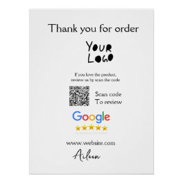 QR-Code der Website des Google-Reviews Poster