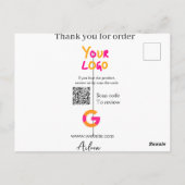 QR-Code der Website des Google-Reviews Postkarte (Rückseite)