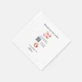 QR-Code der Website des Google-Reviews Serviette (Ecke)