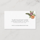 QR-Code der Weihnachtswebsite Begleitkarte (Rückseite)