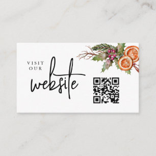 QR-Code der Weihnachtswebsite Begleitkarte