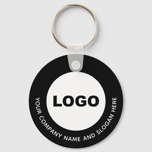 QR-Code der Werbefirma für schwarze Unternehmen Schlüsselanhänger (Vorderseite)