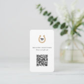 QR-Code Derby Baby Shower Registry oder Info Begleitkarte (Stehend Vorderseite)