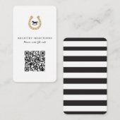 QR-Code Derby Baby Shower Registry oder Info Begleitkarte (Vorne/Hinten)