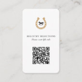QR-Code Derby Baby Shower Registry oder Info Begleitkarte (Vorderseite)