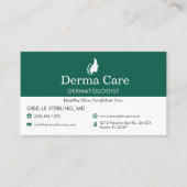 QR Code Dermatologist Office Skin Care Icon Visitenkarte (Vorderseite)