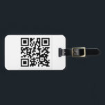 QR Code-Derrickkran der Künstler Gepäckanhänger<br><div class="desc">Für eine Spaßweise zu annoncieren und die Leute zu erhalten,  die fragen über,  was dieser QR Code ist. Dieser QR Code verbindet mit DerricktheArtist.com das Home Page für award-winning farbigen Bleistiftkünstler Derrickkran Rathgeber. Teilen Sie diesen Spaßgeschenkentwurf mit Ihren Freunden und Familie.</div>