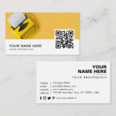 QR-Code des Autors Visitenkarte (Vorne/Hinten)
