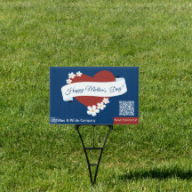 QR-Code des Banners "Red Heart Happy Mother's Day"