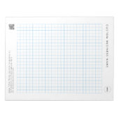 QR-Code des benutzerdefinierten Firmennamens Zeich Notizblock (Vorderseite)