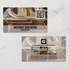 QR-Code des benutzerdefinierten Fotos Visitenkarte