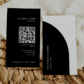 Qr-Code des Beraters für vertikale und weiße Bögen Visitenkarte