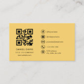 QR-Code des Beruflichen Unternehmens Yellow Visitenkarte (Vorderseite)