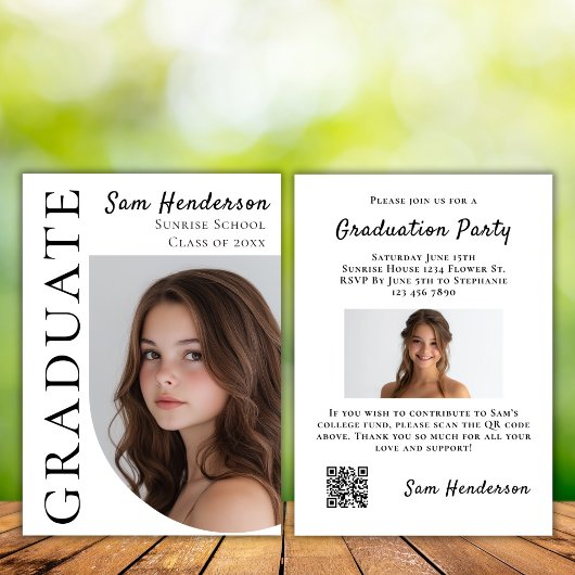 QR-Code des Boho Arch Abschluss Uni Einladung