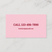 QR-Code des Buchhalters Visitenkarte (Rückseite)