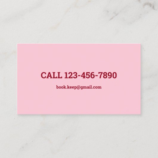 QR-Code des Buchhalters Visitenkarte (Rückseite)