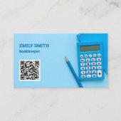 QR-Code des Buchhalters Visitenkarte (Vorderseite)