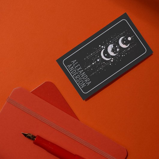 QR-Code des Celestial Moon Phases Mystical Holisti Visitenkarte