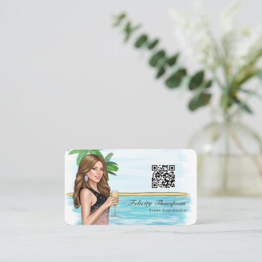 QR-Code des Ereigniskoordinators Visitenkarte (Stehend Vorderseite)