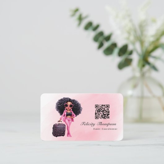 QR-Code des Ereigniskoordinators Visitenkarte (Stehend Vorderseite)