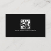 QR-Code des Feuerwehrdienstes Visitenkarte (Rückseite)