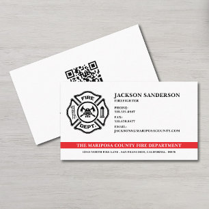 QR-Code des Feuerwehrdienstes Visitenkarte