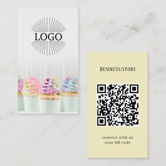 QR-Code des Fotos Visitenkarte (Vorne/Hinten)