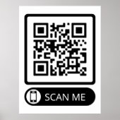 QR-Code des Marketings prüfen Poster (Vorne)