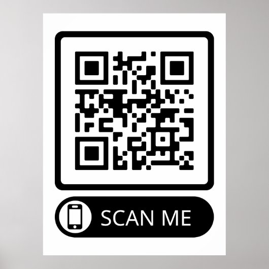 QR-Code des Marketings prüfen Poster (Vorne)