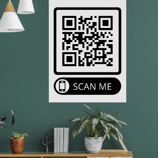 QR-Code des Marketings prüfen Poster (Wohnzimmer 1)