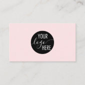 QR-Code des Minimalistischen Beruflich rosa Untern Visitenkarte (Vorderseite)