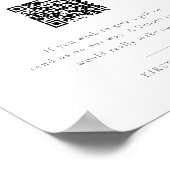 QR-Code des Minimalistischen Grey Honeymoon Fund Poster (Ecke)