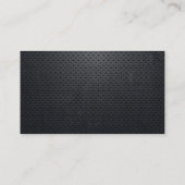 QR-Code des Orthodontist Black Metal Visitenkarte (Rückseite)