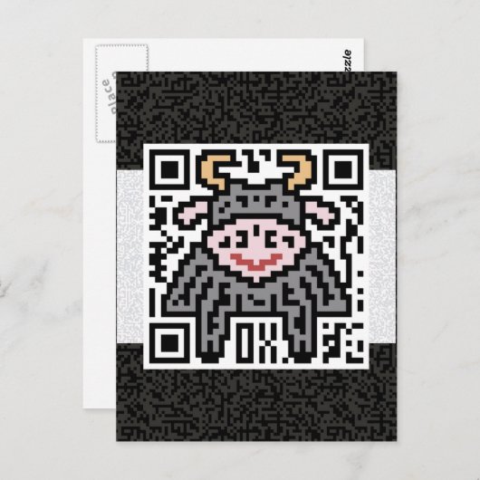 QR-Code des Ox Postkarte (Vorne/Hinten)