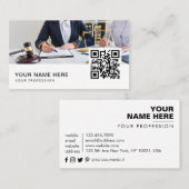 QR Code des Rechtsanwalts Visitenkarte (Vorne/Hinten)