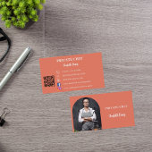 QR-Code des Terracotta-Fotos für den privaten Koch Visitenkarte