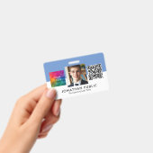 QR-Code des Unternehmens Mitarbeiter Ausweis (Handheld)