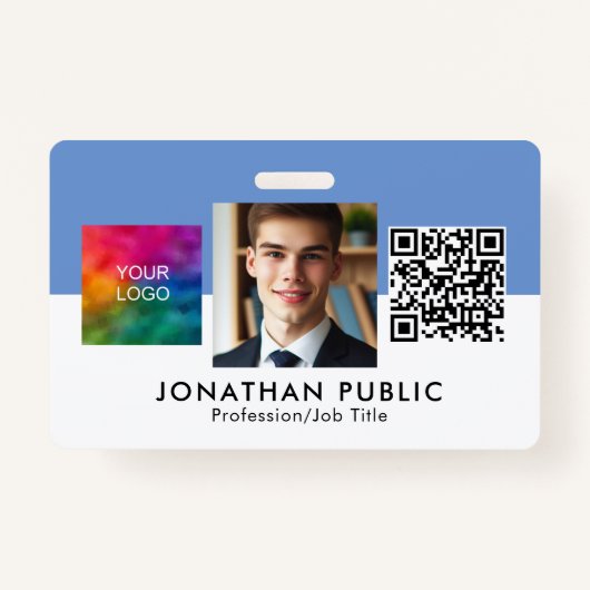 QR-Code des Unternehmens Mitarbeiter Ausweis (Vorderseite)