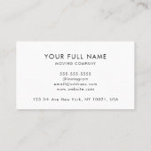 QR-Code des Unternehmens - Modernes Geschäft Visitenkarte (Rückseite)