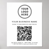QR-Code des Unternehmens Poster (Vorne)