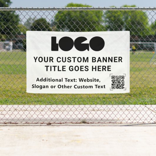 QR-Code des Unternehmens "White Business" Outdoor Banner (Insitu)