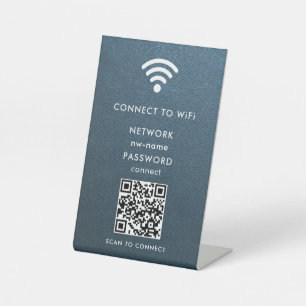 QR-Code des WiFi-Netzwerks scannen, um das Interne Sockelschild