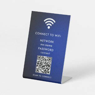 QR-Code des WiFi-Netzwerks scannen, um das Interne Sockelschild