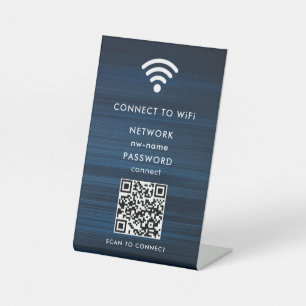 QR-Code des WiFi-Netzwerks scannen, um das Interne Sockelschild