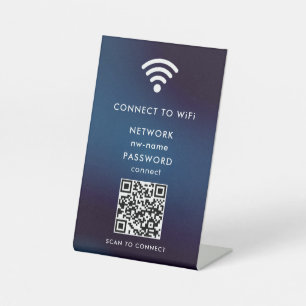 QR-Code des WiFi-Netzwerks scannen, um das Interne Sockelschild