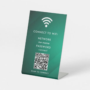 QR-Code des WiFi-Netzwerks scannen, um das Interne Sockelschild