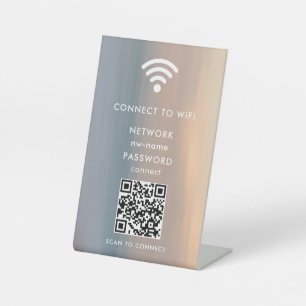 QR-Code des WiFi-Netzwerks scannen, um das Interne Sockelschild